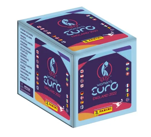 Panini UEFA EURO Frauen EM 2022 - Sammelsticker Display - OVP Sammelsticker Displays mit 36 Tüten, ideal für Sammler und Fußballfans, um die UEFA Women’s Euro 2022 Kollektion zu vervollständigen.