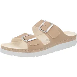 Berkemann Damen Verica Hausschuh - Komfort in Terra, 41.5 EU - Hausschuhe mit zeitlosem Design, hochwertigem Echt-Leder und verstellbaren Schnallen für perfekten Sitz. Ausgestattet mit dem original 5-Phasenfußbett für maximalen Tragekomfort.