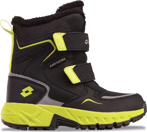 Lotto Alstyne Tex K 2600490K-1163 Winterschuhe für Jungen, Schwarz, Größe 31 - Sneaker für Jungen mit wasserdichter Tex-Membran und warmem Webpelzfutter. Ideal für kalte Tage, bietet optimalen Halt und Komfort durch Klettverschlüsse.