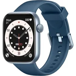 Smartwatch Damen Herren 1.85 Zoll HD Touchscreen mit Telefonfunktion 140 Sportmodi Fitnessuhr Pulsmesser Schlafmonitor Schrittzähler IP68 Wasserdicht - Blau