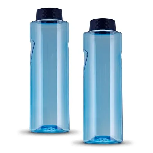LGL 2 x Trinkflasche 800 ml Kavodrink Premium blau Sportflasche Wasserflasche BPA frei