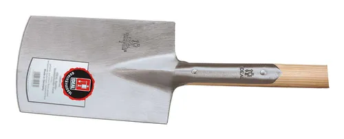 Ideal-Spaten mit Tritt ETS - Polierter Gartenspaten Gr. 2, konisches selbstschärfendes Blatt für müheloses Arbeiten im Garten