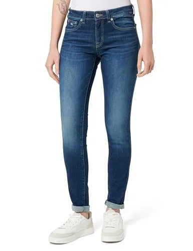 Tommy Jeans Damen Low Waist Skinny Jeans mit Waschung