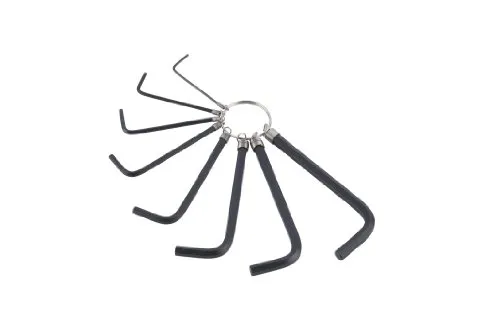 Sechskantschlüssel Satz 8tlg. 1,5-6,0mm Chrom-Vanadium