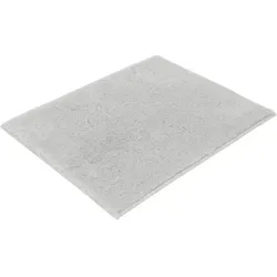 Vossen Badteppich Timeless, Hellgrau - Hochwertiger Badteppich aus Textil, rechteckig 50x60 cm, Oeko-Tex® zertifiziert, ideal für Fußbodenheizung und Made in Austria.