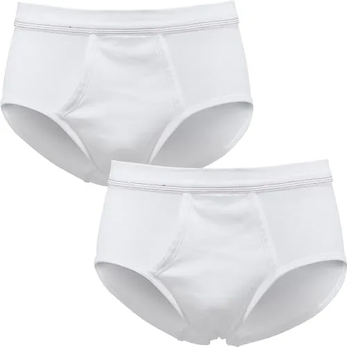 Erwin Müller Herren-Slip 2er-Pack Feinripp weiß Größe 8