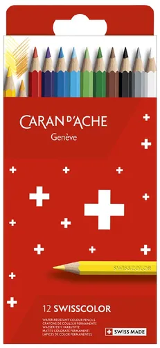 CARAN D'ACHE Buntstifte Swisscolor 12er Kartonetui