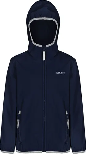 Regatta Lever II Kinder Regenjacke - Wasserdicht & Atmungsaktiv - Regenjacke für Kinder, schützt zuverlässig vor Nässe und lässt sich klein verpacken. Ideal für Abenteuer im Freien, mit reflektierenden Details für Sicherheit bei Dunkelheit.