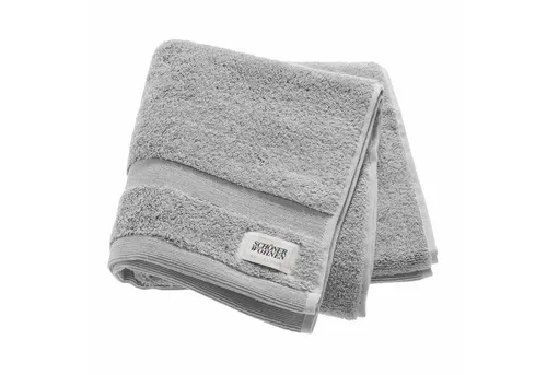 SCHÖNER WOHNEN-Kollektion Handtuch CUDDLY Handtuch, Baumwolle (1-St), 50 x 100 cm in Hellgrau