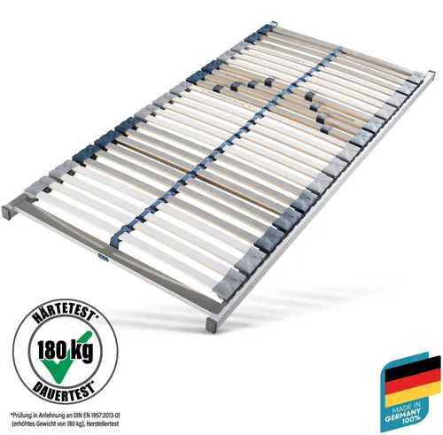 Lattenrost Perfekta 200 von Beco – Extra stabil und langlebig - Lattenroste – XXL-Luxusrahmen bis 200 kg belastbar, 5-Zonen-Konstruktion für beste Wirbelsäulen-Entlastung und individuellen Liegekomfort.