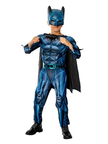Rubie‘s Official DC Bat-Tech Batman-Kinder-Kostüm, Superhelden-Kostüm für Kinder, 5 - 6 Jahre Halloween