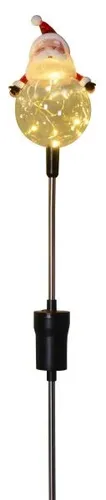 TrendLine LED Gartenstecker Weihnachtsmann 84 cm warmweiß für außen mit Timer
