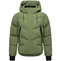 STONE HARBOUR Herren Winterjacke Livianoo XX Pine Olive, Gr. L - Funktionsjacke für kalte Tage, windabweisend und mit abnehmbarer Kapuze – ideal für sportlich-urbane Looks und Outdooraktivitäten.