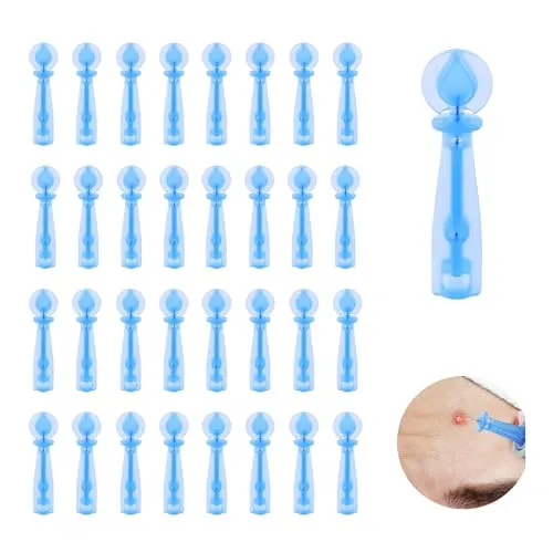 Stück Pickel Ausdrücken Werkzeug, Mitesserentferner, Einweg Mitesser-Makel-Entferner, Perfekt für Professionelle Hautpflege 100