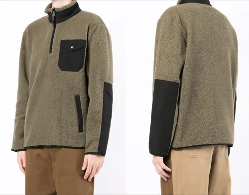 POLO RALPH LAUREN Hybrid Zip Fleece Jumper Sweater Sweatshirt Pulli Pullover M