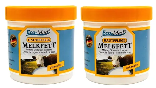 Eco-Med Melkfett Baby Seniorenpflege Hautpflegemittel 2x 250 ml