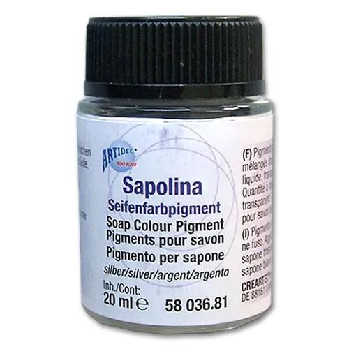  Sapolina Seifenfarbpigment 20ml silber Creartec Artidee 5803681 219,50€/L