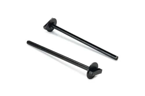 Beeztees 80217 Sitzstange mit Halter aus Plastik, 2 Stück, 22 x 1.2 cm, schwarz