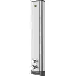 KWC AR Duschpaneel F5S-Therm aus Edelstahl in weiß von KWC