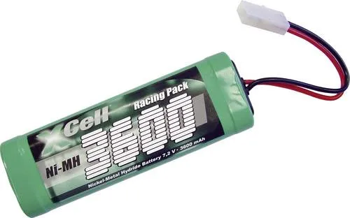 XR6 3600 - Hochleistungs NiMh Akku-Pack - Akkupacks, NiMh - 7,2 V, 3600 mAh, schnellladefähig und ideal für Racing-Fans, zuverlässige Leistung ohne Memoryeffekt.