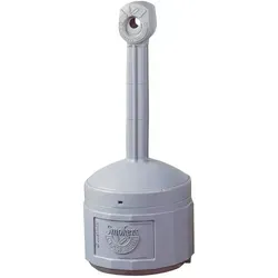 Standascher PE Justrite 15 L – Grau, Ø419xH978mm - Hochwertiger Standascher aus robustem Material, ideal für den Außenbereich und effektiv im Abfallmanagement. Perfekt für Restaurants, Büros und öffentliche Plätze.