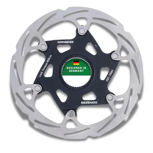 CONTEC Fahrrad-Bremsscheibe CDR-LW-CL 160 mm - Hochwertige Bremsscheibe aus Edelstahl mit Aluminium-Spider, hitzebeständig und ideal für Mountainbike, Rennrad und BMX – für maximale Bremskraft und einfache Montage.
