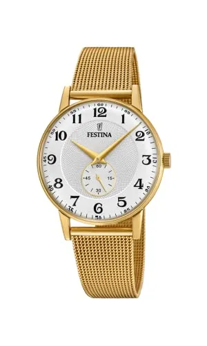Festina Casual Watch F20569/1 - Armbanduhren für Damen, wasserdicht bis 30 Meter mit elegantem Edelstahlgehäuse und schickem Mesh-Armband, ideal für jeden Anlass.