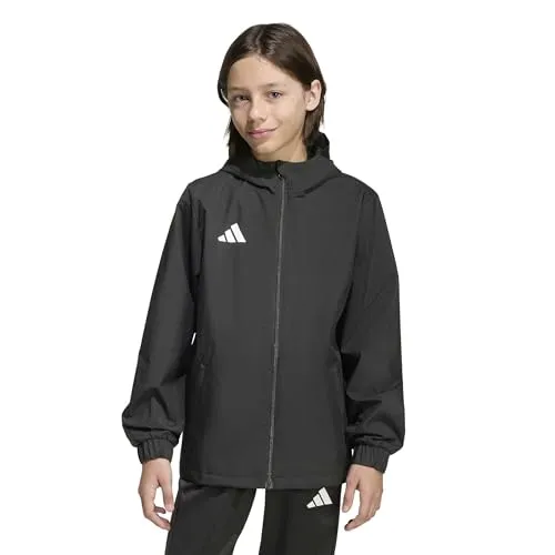 adidas Unisex Kinder Entrada26 All Weather Jacket in schwarz von adidas