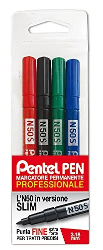Pentel N50S Permanentmarker Slim sortiert