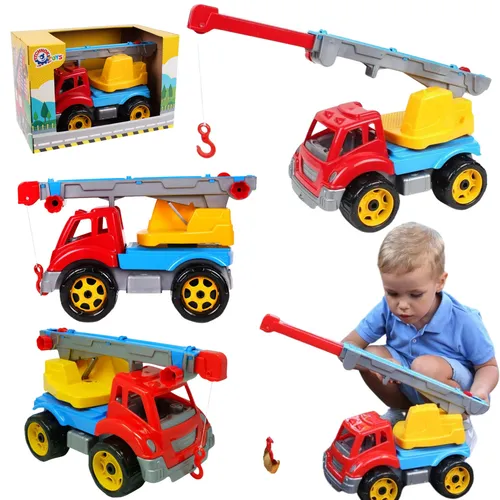 Verstellbarer Spielzeug-Drehkran für Bauabenteuer