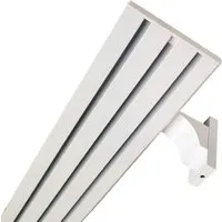 Bestlivings Vorhangschiene 270 cm Aluminium inkl. Wandträger Weiß