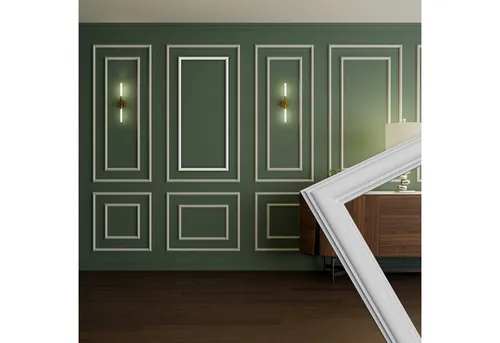 HEXIM Stuckleisten Wandrahmen Set RM01-K 116x51cm von HEXIM