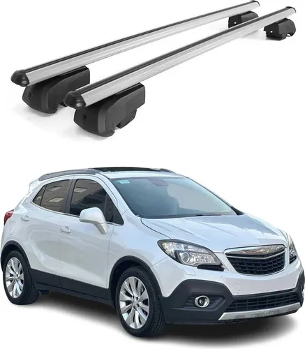 Dachgepäckträger für Opel Mokka A, Aluminium, Grau, mit ABE