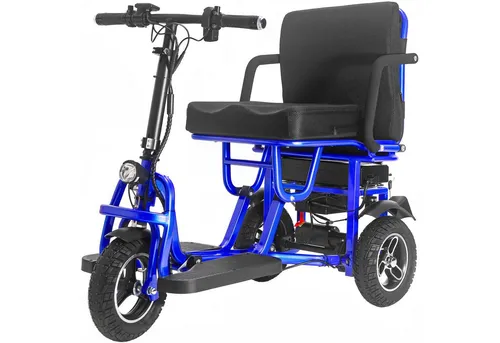 DOTMALL Elektrischer Rollator 350W Faltbarer 3-Rad Elektromobil für Senioren 32km Akku 48V/10Ah