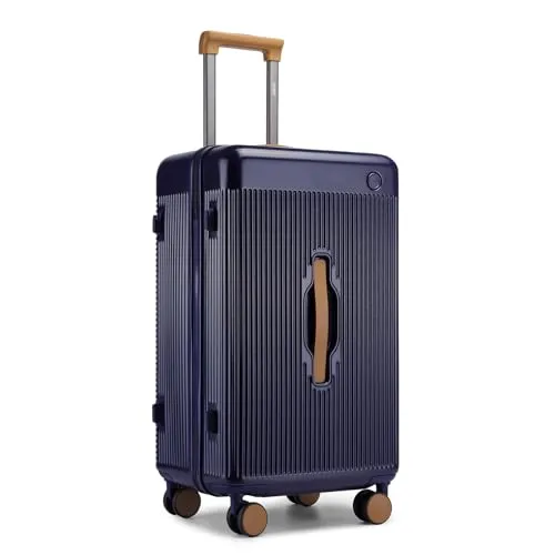 Kono Hartschale Koffer Trolley ABS+PC Reisekoffer Mittelgroß Handgepäck 66.8 Liter TSA-Schloß Rollkoffer 66.5x40x30 mit 4 Spinnerräder Teleskopgriff Suitcase