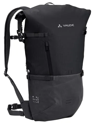 VAUDE Cityrucksack CityGo II 23 Liter Schwarz - wasserdichter Rucksack für Damen und Herren, leichter Daypack mit Laptop-Fach und LED-Ready Funktion, ideal für Städtetrips und den urbanen Alltag