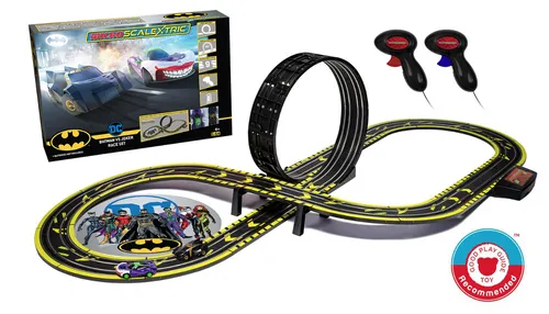 1/64 Scalextric G1155 Rennbahn Batman vs Joker 4,08m Looping Batteriebetrieben
