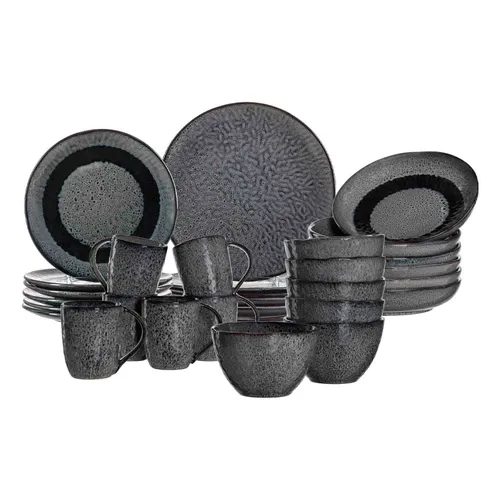 Leonardo MATERA Geschirr Tafelservice 30-teilig in grau von LEONARDO