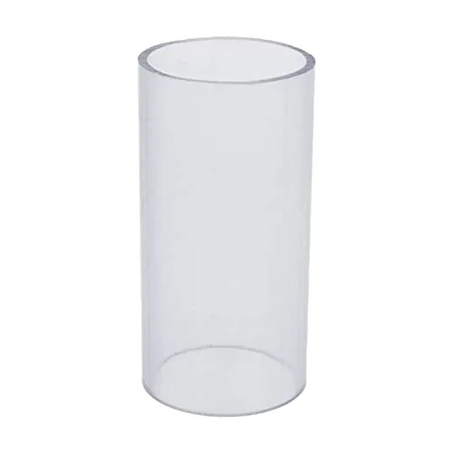 PVC-Rohr transparent I 50 mm I 1 1/2 Zoll I 10 cm Klebemuffe I Pool-Zubehör I Druckrohr-PVC I bm134