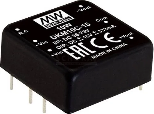 MEAN WELL DKM10B-05 DC/DC-Wandlermodul 10W mit 2 Ausgängen - Kompaktes DC/DC-Wandlermodul mit hoher Leistungsdichte, ideal für IoT und Industrieanwendungen. Betriebstemperatur von -40 bis +85°C sorgt für zuverlässigen Einsatz.