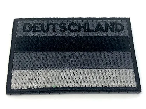Deutschland Gedämpft Schwarz Flagge Cosplay Bestickt Airsoft Klett-Patch