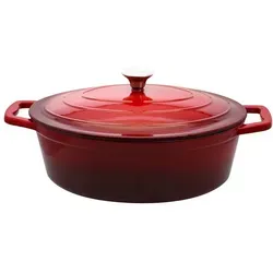 ELO Gusstopf 5 L, oval, backofengeeignet - Töpfe: Hochwertiger Gusstopf aus Metall mit 5 L Fassungsvermögen, ideal für schmackhafte Gerichte und backofengeeignet für vielseitigen Einsatz.