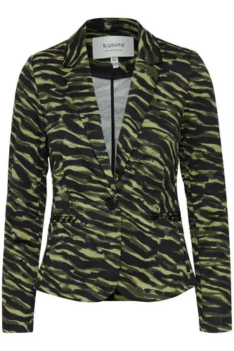 b.young Jackenblazer mit modernem Look - Eleganter Blazer mit tailliertem Schnitt und markantem Reverskragen. Der Allover-Print und die langen Ärmel verleihen Ihnen einen stilvollen Auftritt. Ideal für verschiedene Anlässe.