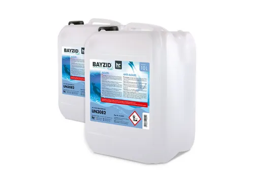 BAYZID Algenbekämpfung 10 L - Effektives Algizid für sauberen Pool - Schwimmbadpflege mit 10 L Algizid: schützt vor Algen, Bakterien und Pilzen. Genießen Sie kristallklares Wasser und sorgenfreie Badesaison!
