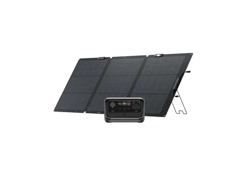 ECOFLOW RIVER 3 Plus Tragbare Powerstation mit 160 W Solarpanel - Generatoren mit 286 Wh LFP Batterie, erweiterbar auf 858 Wh, ideal für Outdoor-Aktivitäten und bietet 16 Stunden Laufzeit für 100 W Geräte.