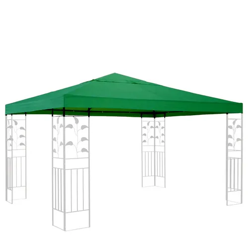 Quick Star Pavillon-Ersatzdach 3x3m Grün - Pavillon-Dächer für Garten und Terrasse, robustes 260 g/m² Polyester mit Dachentlüftung für optimale Belüftung und Langlebigkeit.