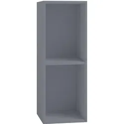 VCM Holz Stand Regal | Platz für 65 Schallplatten - Standregal mit 2 großen Fächern, ideal zur Aufbewahrung von Schallplatten. Robuste Konstruktion mit festem Fachboden, Maße: H. 72 x B. 34 x T. 30 cm.