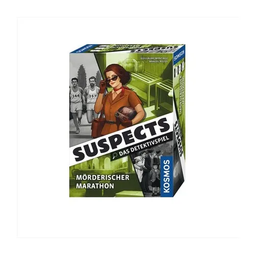 Kosmos 683641 Suspects - Mörderischer Marathon, spannendes Detektivspiel für 1-5 Personen ab 12 Jahren, ideal für Spieleabende und Reisen
