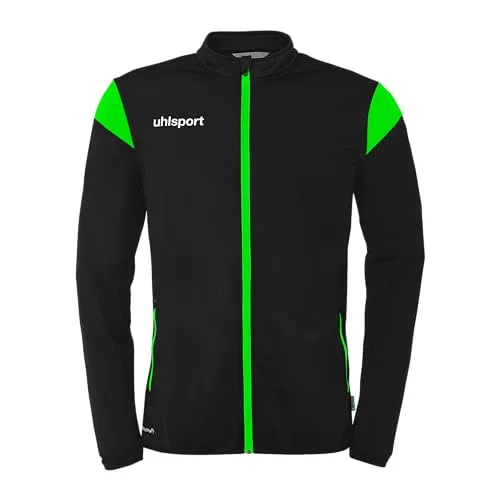 uhlsport Unisex Squad 27 Classic Sport-Jacke, Schwarz/Fluo Grün, XL EU - Sportjacke aus 100% recyceltem Polyester, extrem atmungsaktiv und bequem. Ideal für Training und Freizeit, erhältlich in verschiedenen Farben und Größen für die ganze Familie.