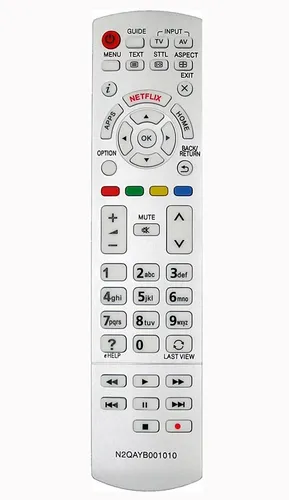 Ersatz Fernbedienung für Panasonic N2QAYB001010 TV Fernseher